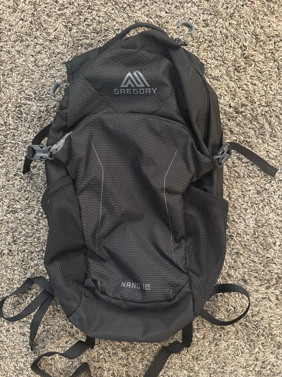 Gregory Nano 18 Backpack Black Used Good Condition