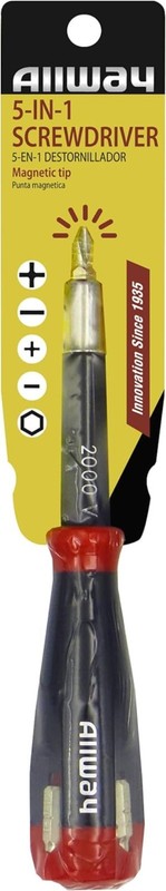 Versatile SD41 5-in-1 Safety Screwdriver with Magnetic Storage & Ergonomic Grip gallery