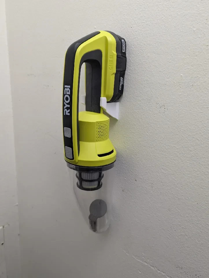 Ryobi PCL702/PCL704 Handheld Vacuum Wall Mount – USA Made Hanger Bracket gallery