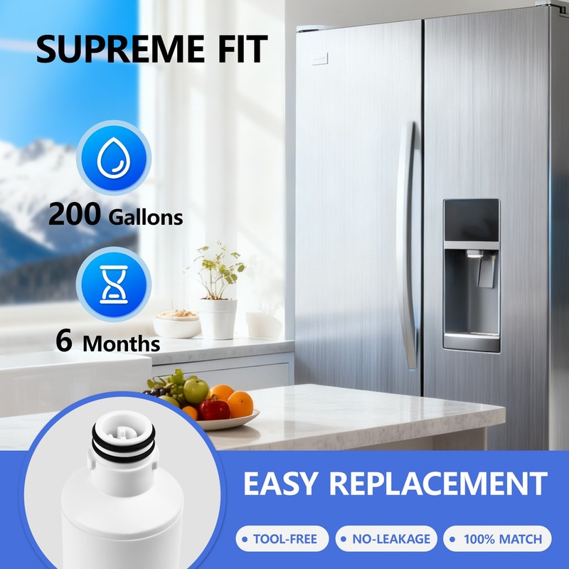 8pack Replacement Fridge Refrigerator Ice Water Filter LG LT1000P ADQ747935 gallery