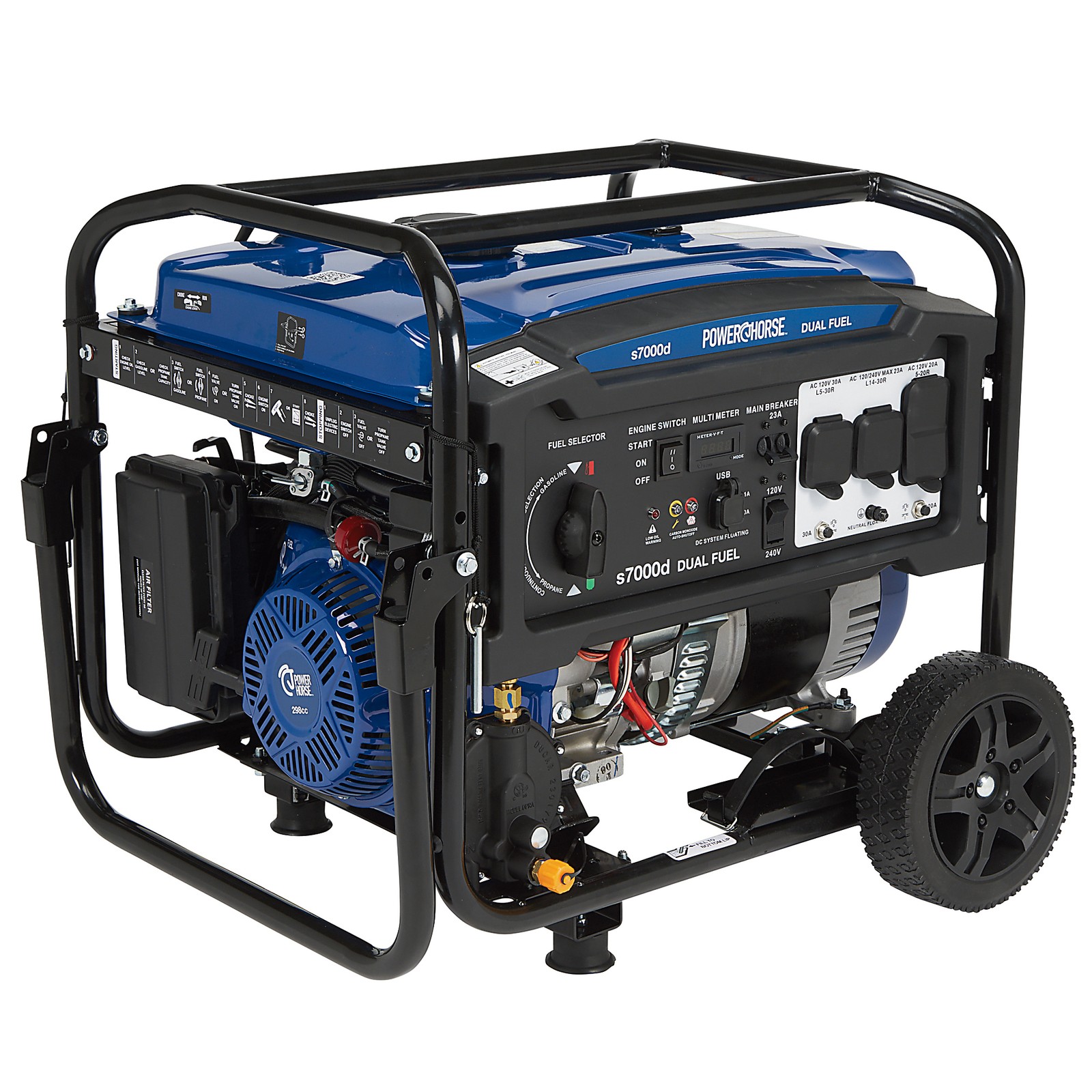 Powerhorse Portable Generator with Electric Start, 7000 Watts gallery