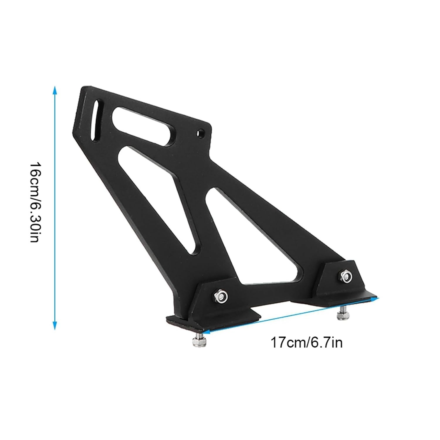 Universal 16cm/6.3in Rear Car Spoiler Mounting Brackets CNC Aluminum Alloy gallery