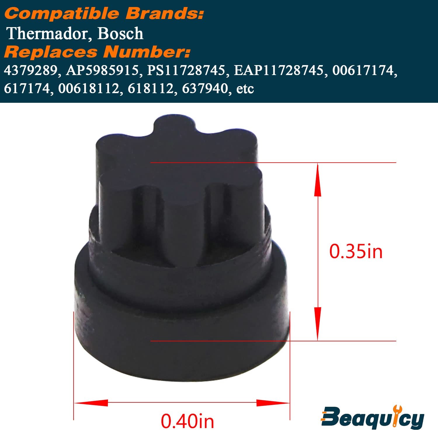 20Pcs 00618112 00637940 Rubber Grate Feet Part by - Replacement for Thermador... gallery