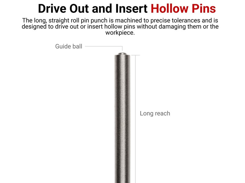 3/32 Inch Roll Pin Punch | 66063 | Made in USA gallery