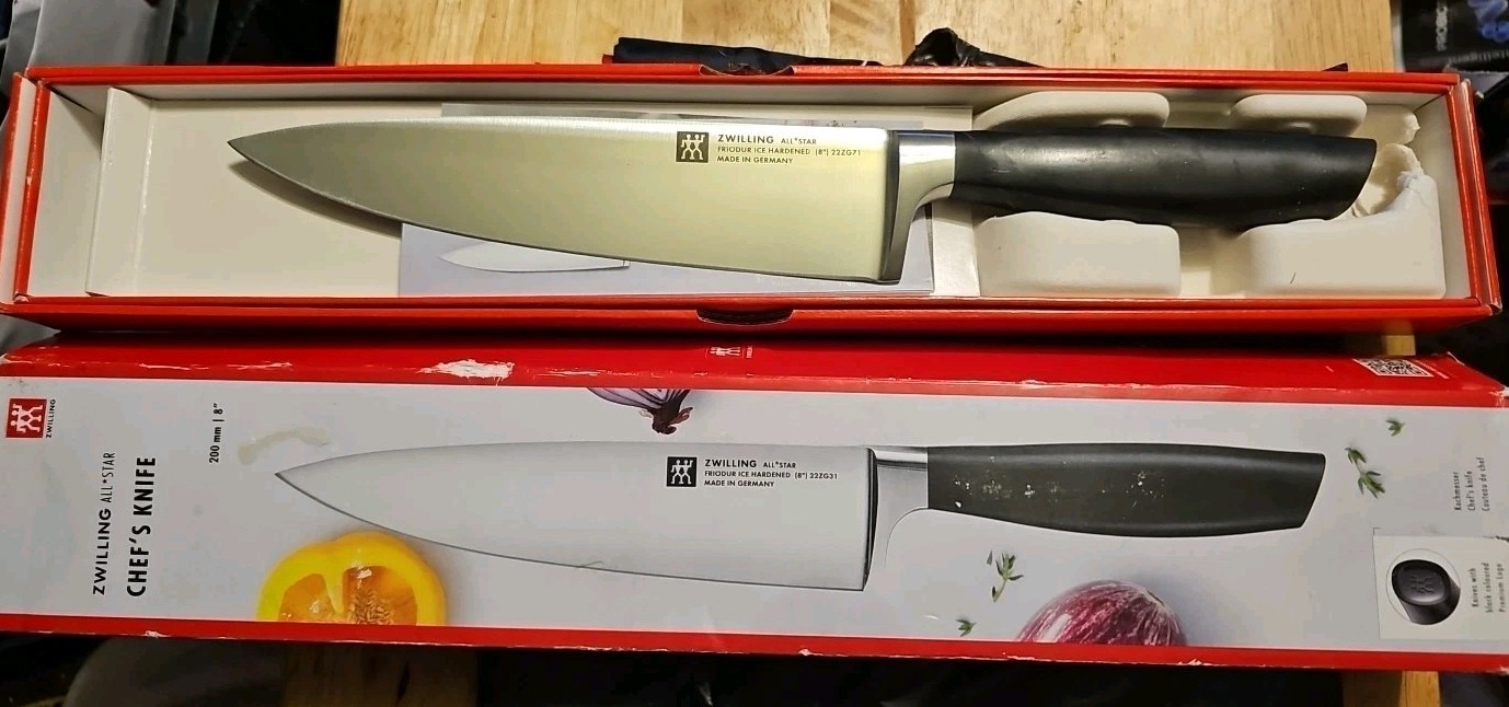 HENCKELS ZWILLING All * Star 8 inch Chef's Knife BLACK MATTE 22ZG71 BNIB gallery