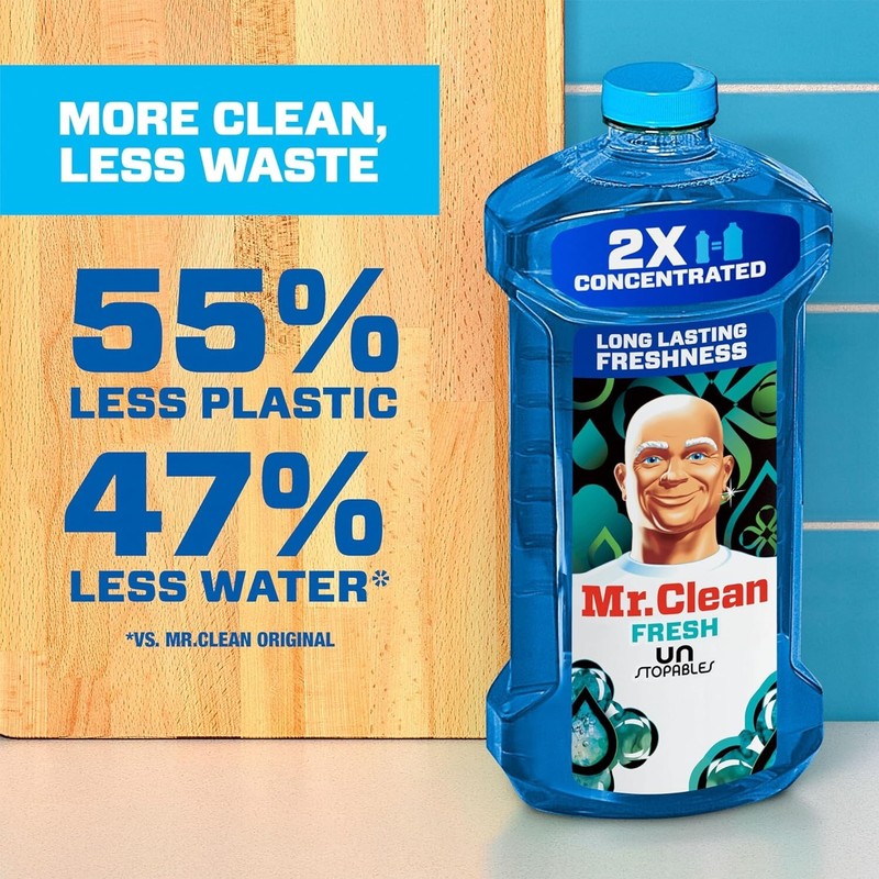 Mr.Clean 2X Concentrated Multi Surface Cleaner with Unstopables Fresh Scent 41oz gallery