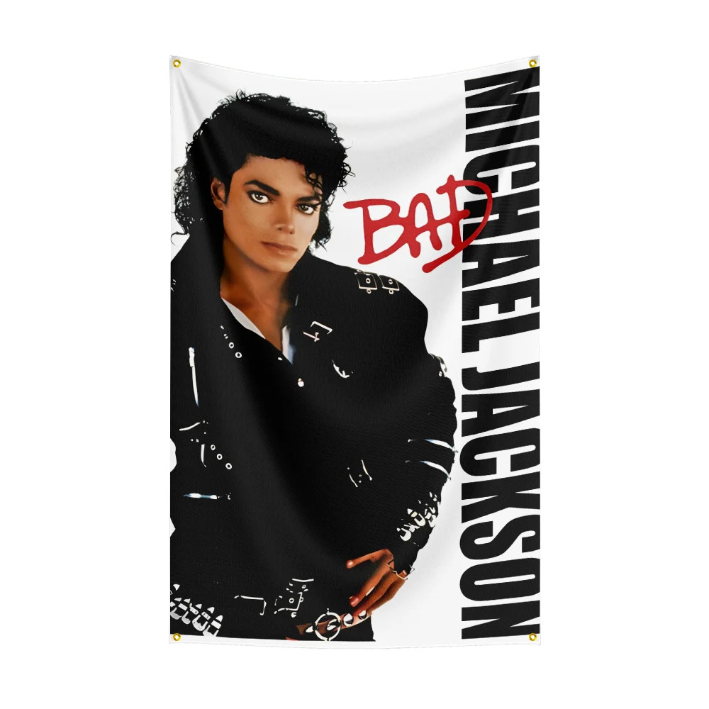 Michael Jackson Singer Dancer Flag Banner Wall Tapestry Poster + Brass Grommets gallery