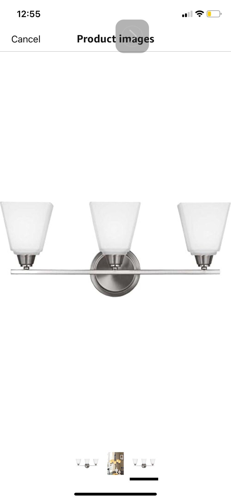 3-Light 24 Inch Brushed Nickel Bathroom Vanity Sconce Parkfield 4413003–962 NWT gallery