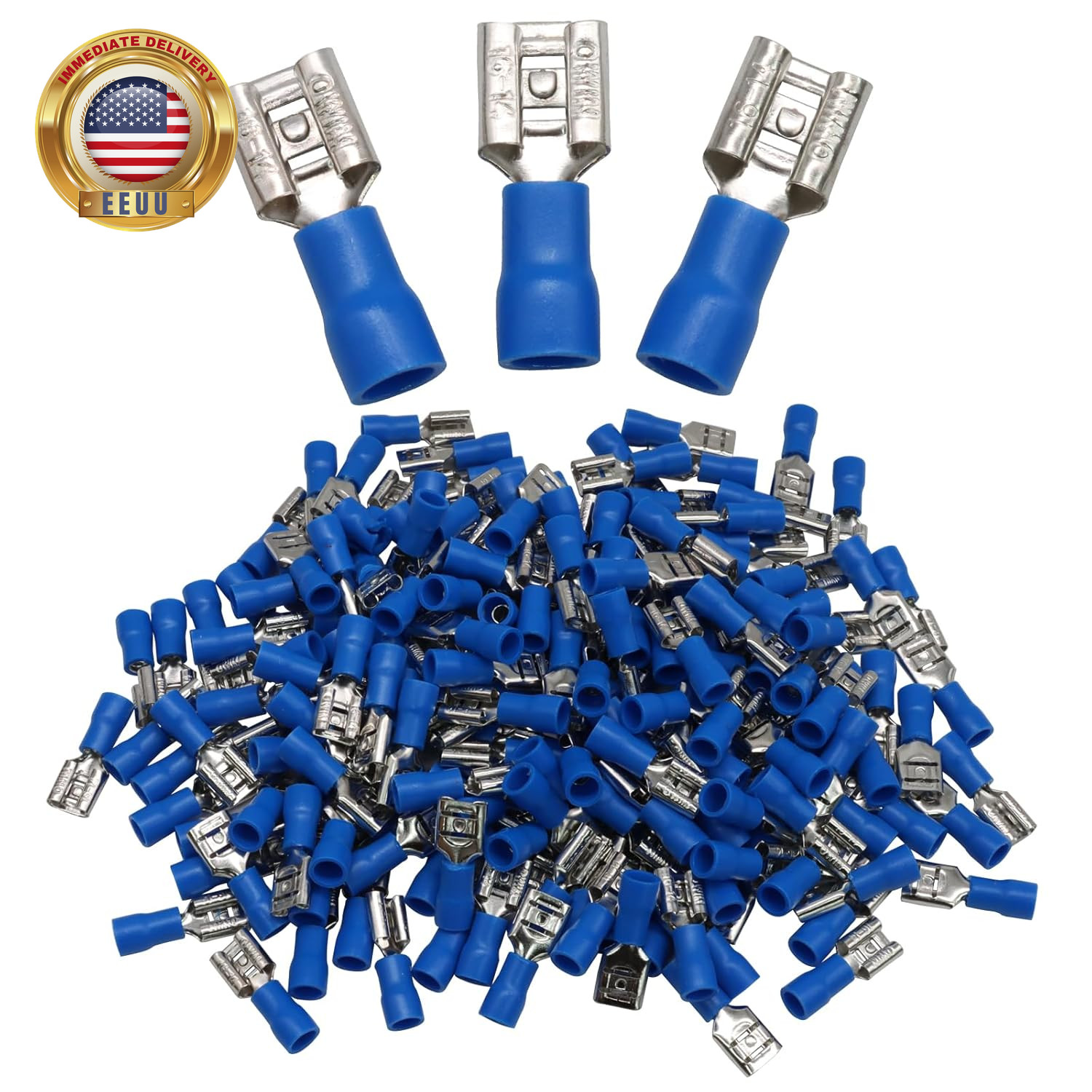 200PCS Quick Disconnects,16-14 Awg-6.3Mm 1/4" Electrical Crimp Terminal,Vinyl In gallery
