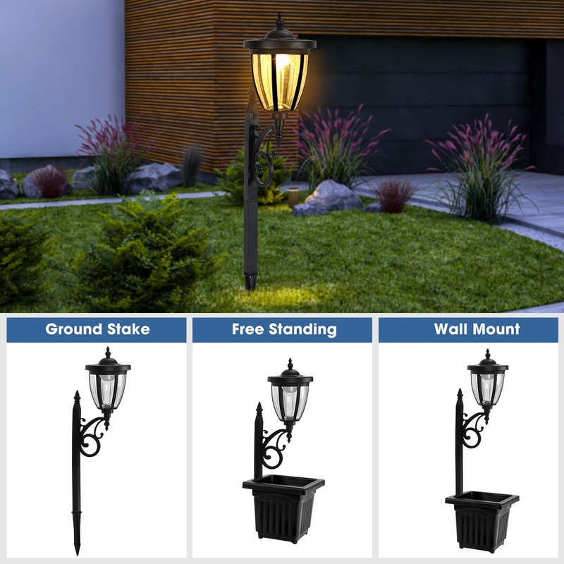 2PK Sunray Kambria Multi Function solar lamp & planter gallery