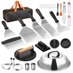 VEVOR 28PCS Griddle Accessories Kit Flat Top Grill Spatula BBQ Tools Stainless