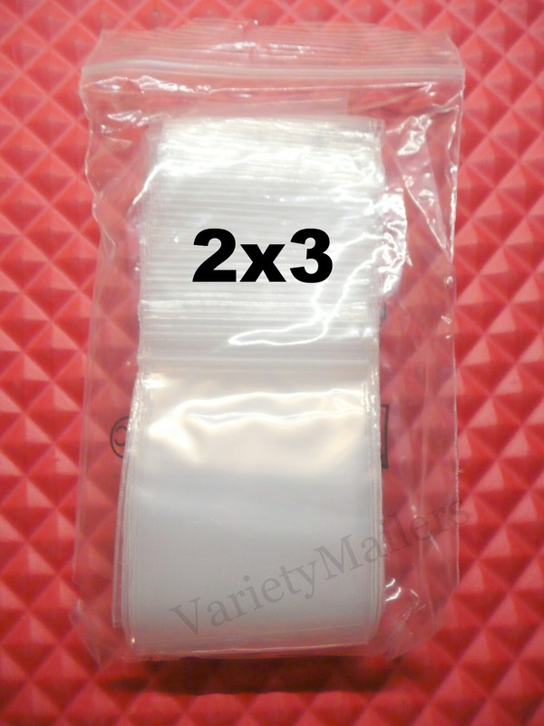 100 Small Reclosable Clear Storage Baggies 17 Sizes to Choose From Top Quality gallery