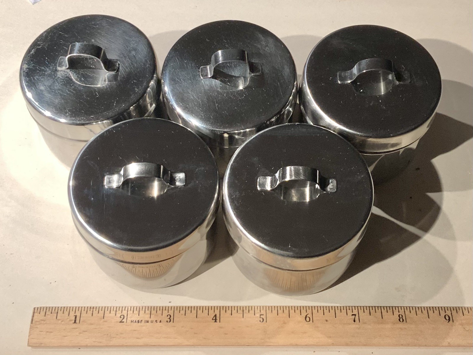 Stainless Steel Small Canisters Dentist Office 6 Ounces Vollrath Anchor (5) gallery