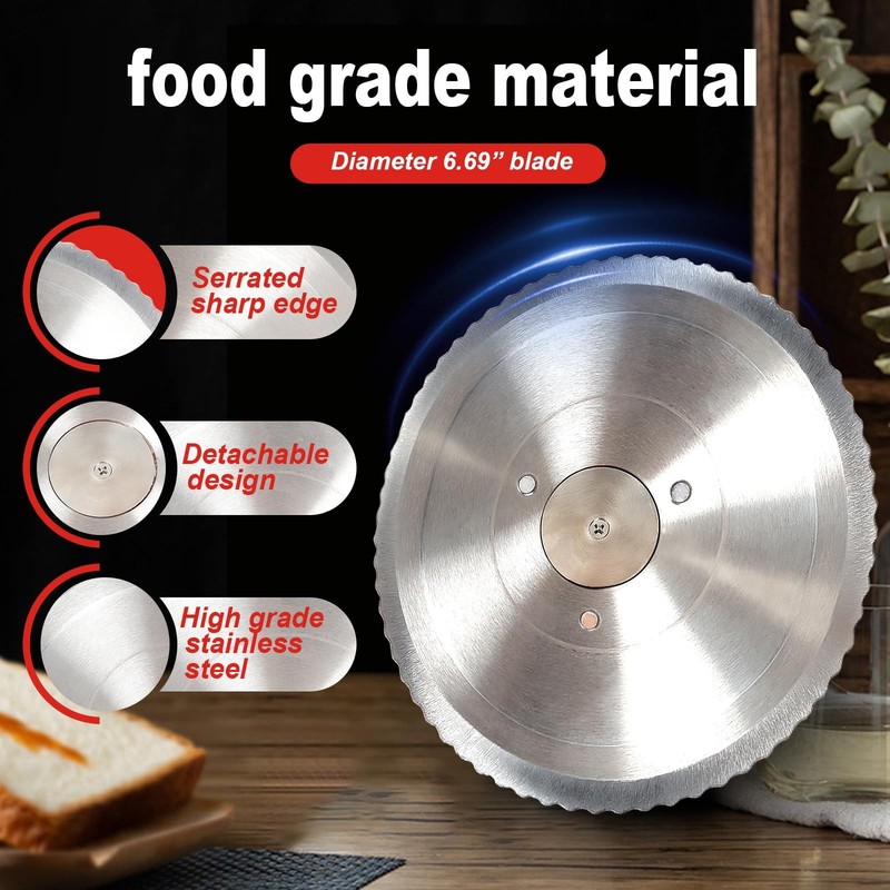 Manual Bread Slicer Adjustable Thickness Stainless Steel Blade MBQPJ Brvclon gallery