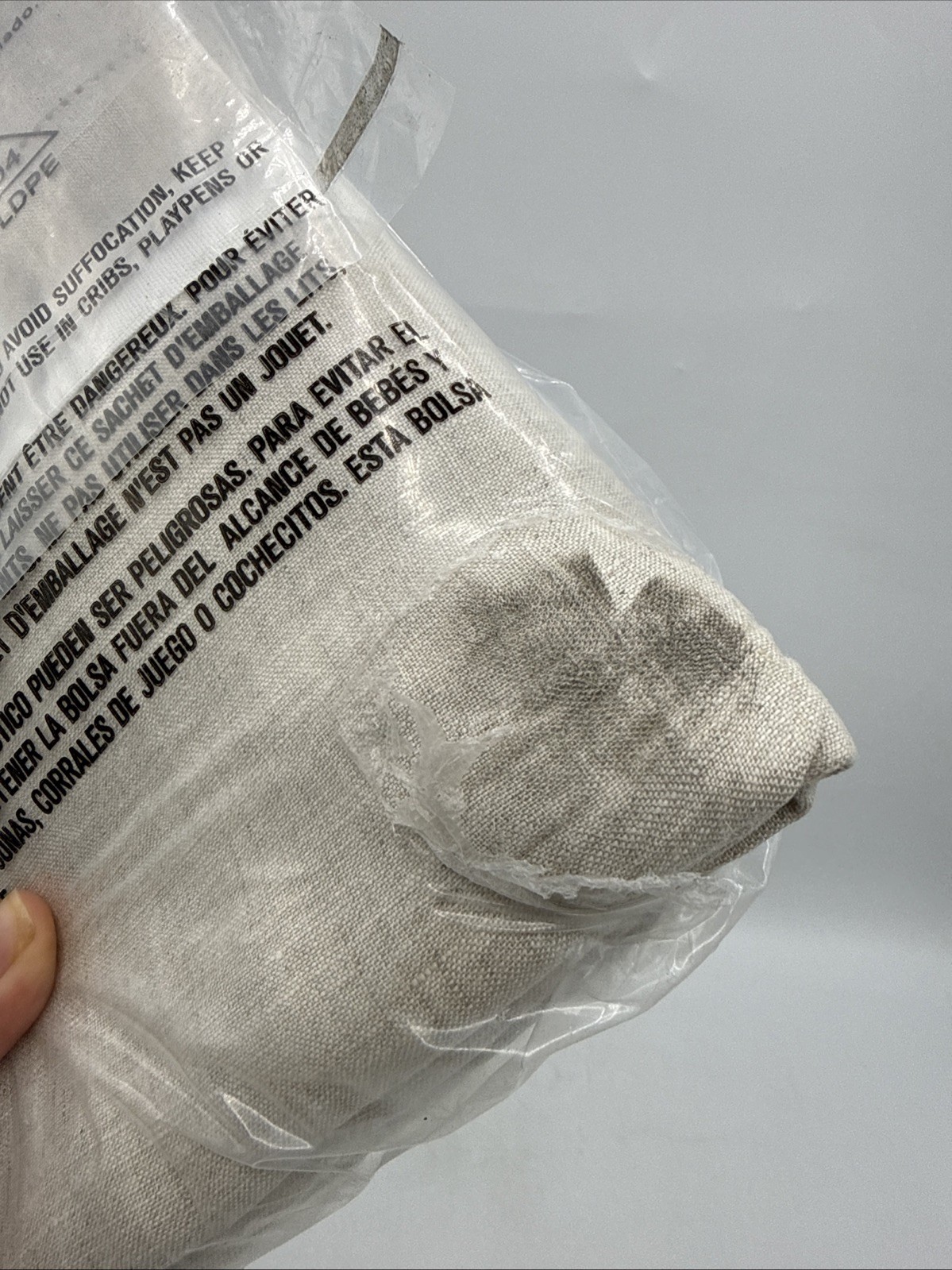 Pottery Barn Belgian Flax Linen Euro Sham DIRTY!!! 26”x26” New Other gallery