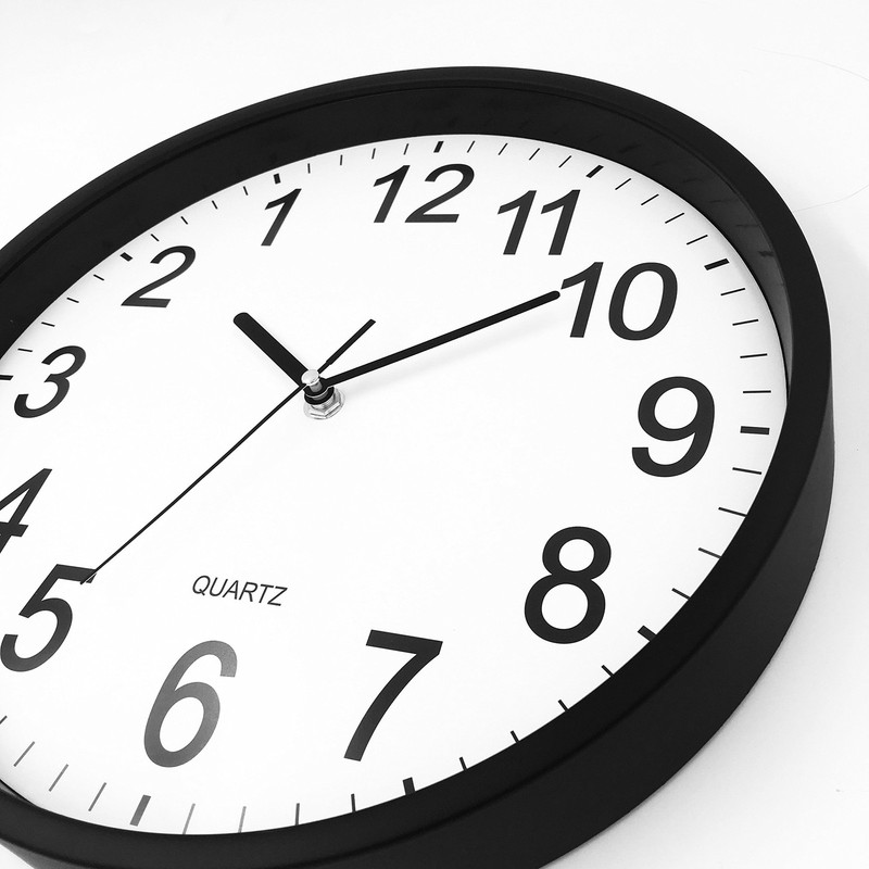 Backwards Wall Clock 12 inch Run Counterclockwise Reverse Clock Novel Decorat... gallery