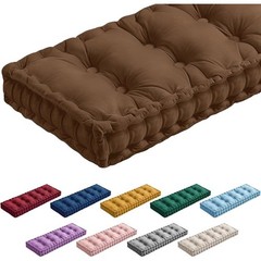 Tufted Velvet Memory Foam Bench Cushion Indoor Sofa Pillow Comfortable Seating