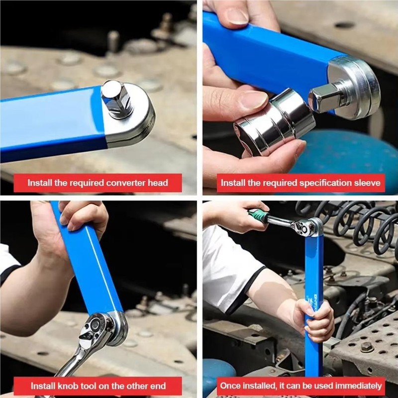 Upgraded Impact Ready Offset Extension Wrench, Tight Reach Extension Wrench Set gallery