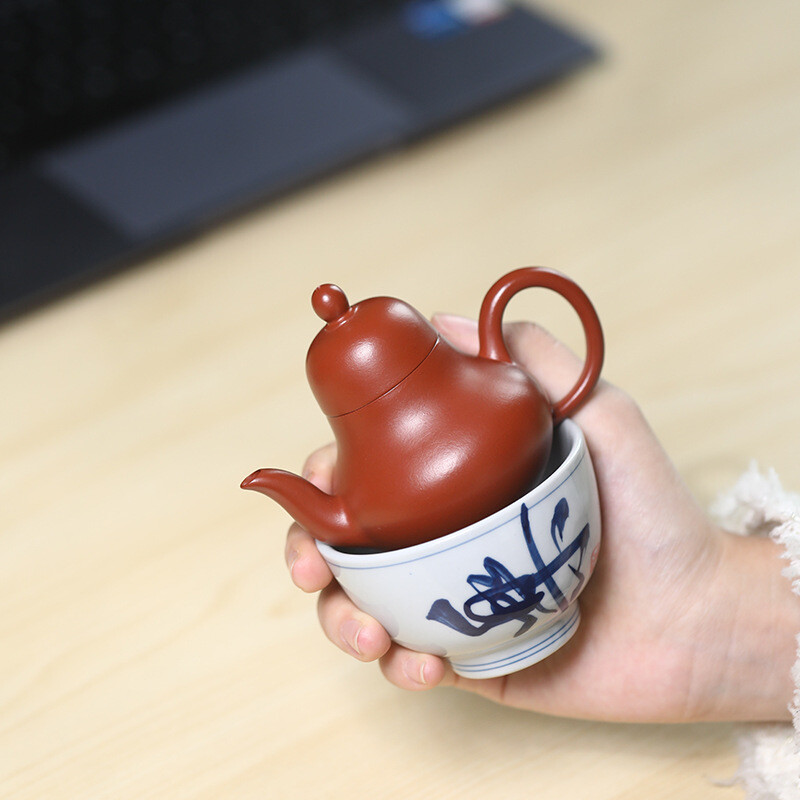 80ml Small Handmade Pot Real Yixing Zisha Zhu Clay Kungfu Tea Pot Porcelain Cup gallery