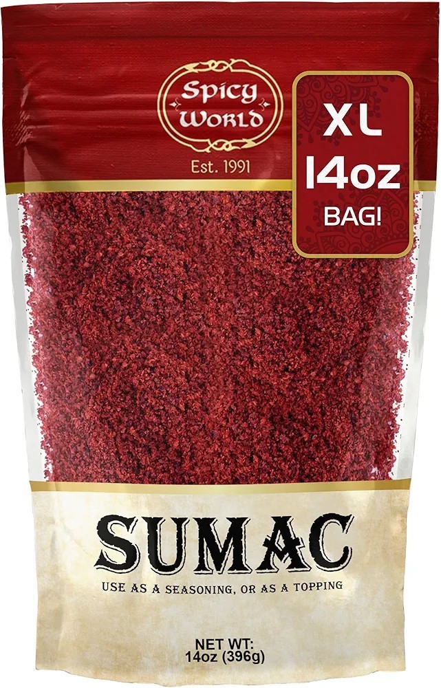 Spicy World / 14oz Ground Sumac / Seasoning / Spice / Middoe Eastern Cuisine gallery