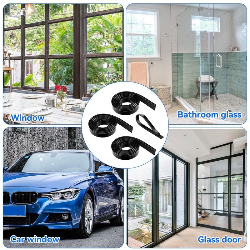 3 Pack 41 Inch Squeegee Replacement Rubber Blade for Window Glass Shower Doors gallery