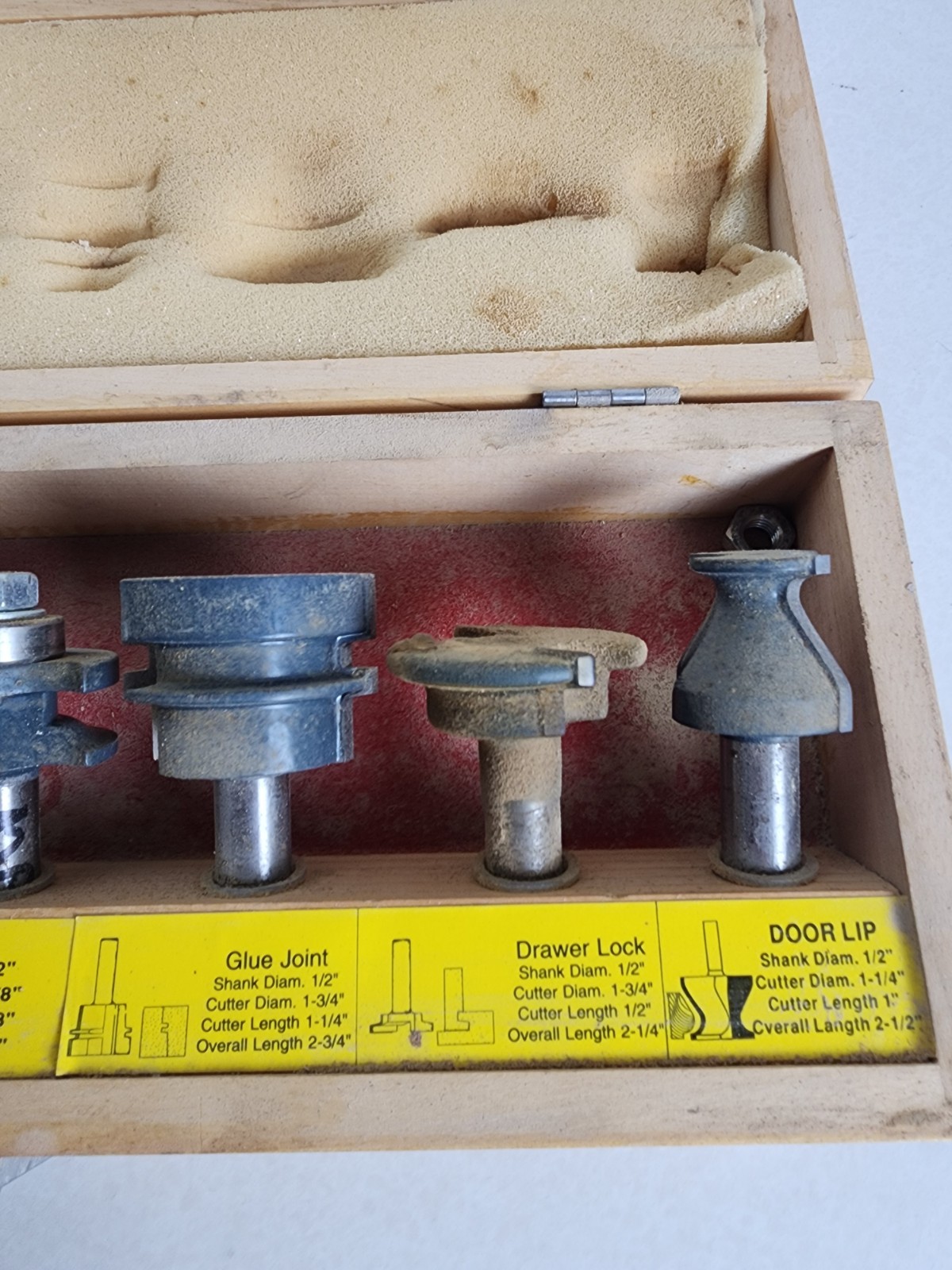 MLCS Router Bit Set 6 Pieces in Wood Case 28 Years gallery