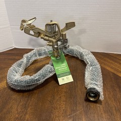 1 Pasture Master 3/4” adjustable Brass Impact Sprinkler & Commercial steel Bases