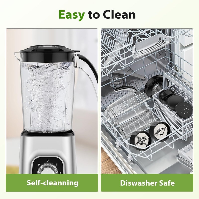 Blender/Food Processor Combo Max 1000W, 4 in 1 34oz Pitcher, 22oz Blending Cu... gallery