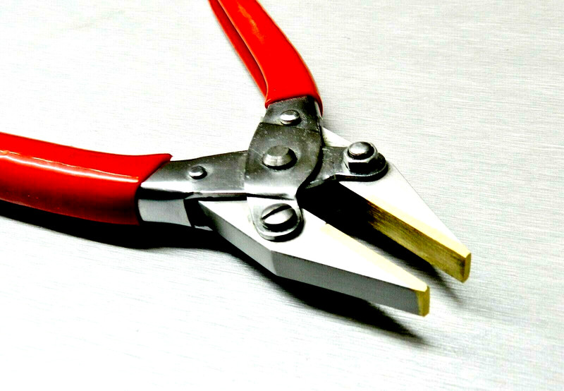 Parallel Action Flat Nose Pliers Brass Jaw with PVC Coated Handles 8" - 200mm gallery