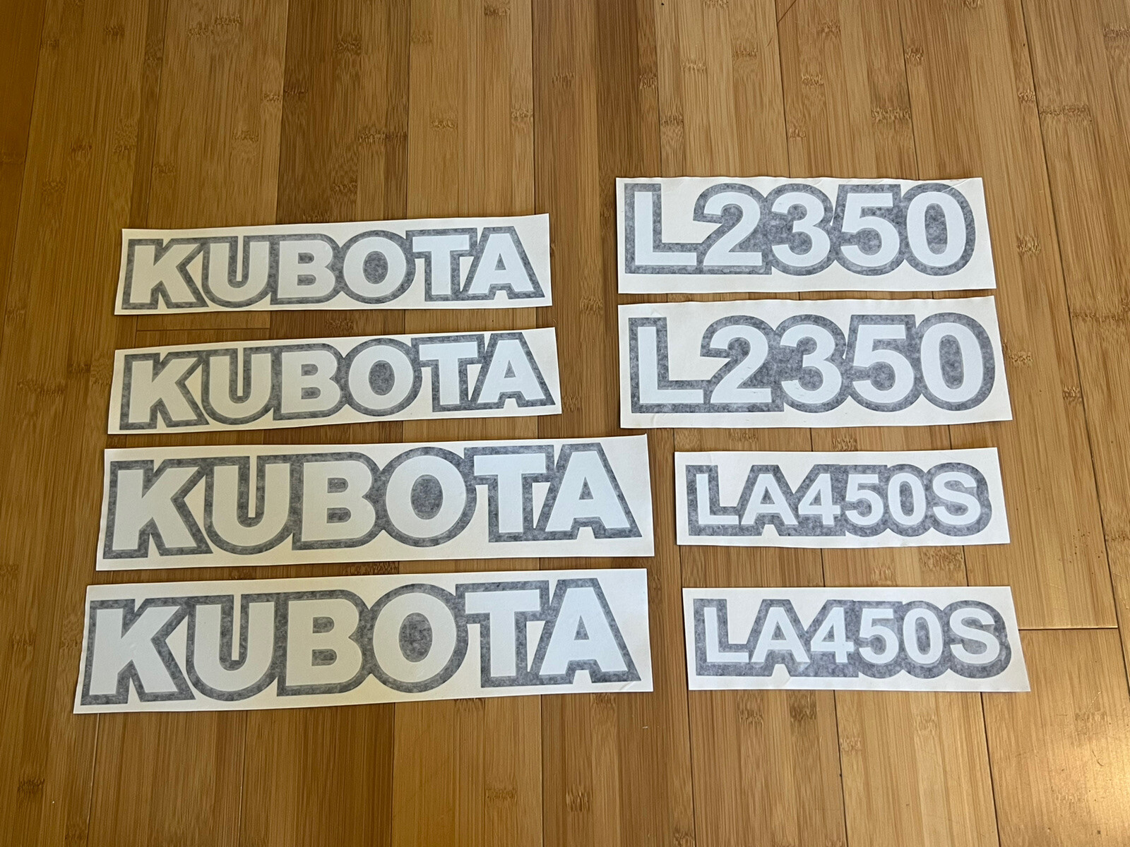 KUBOTA - L2350 TRACTOR & LA450S Loader DECAL STICKER Kit - (complete Set) gallery