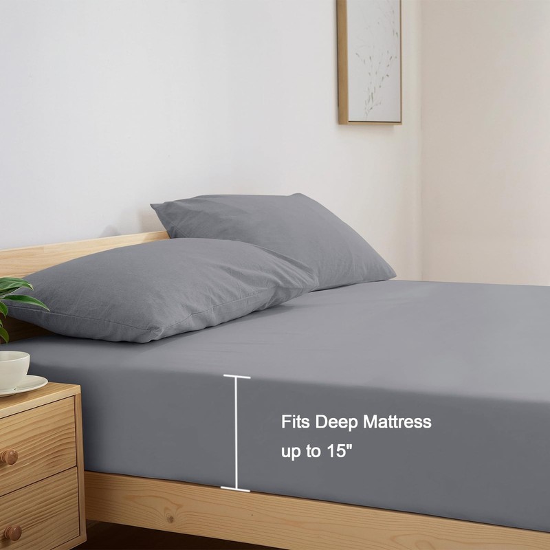 Split King Sheets Sets for Adjustable Bed, 5 Piece Bed Sheets Set Deep Pocket... gallery