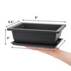 Yesland 6 Pack Bonsai Training Pots - 9 Inches Classic Deep Humidity Brown gallery
