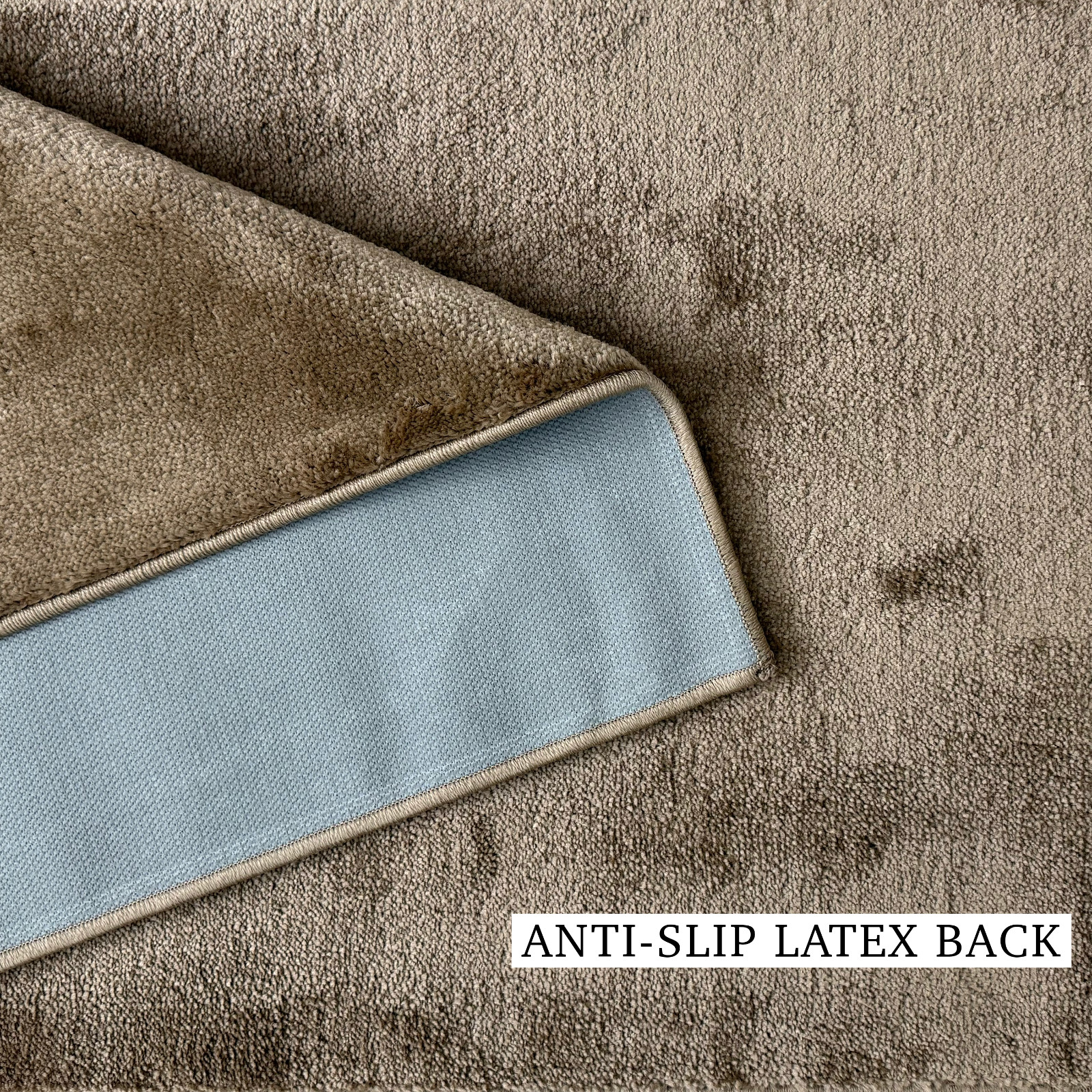 Custom Size Volley Brown Design Washable Non Slip Runner Rug 26"/30" Width gallery