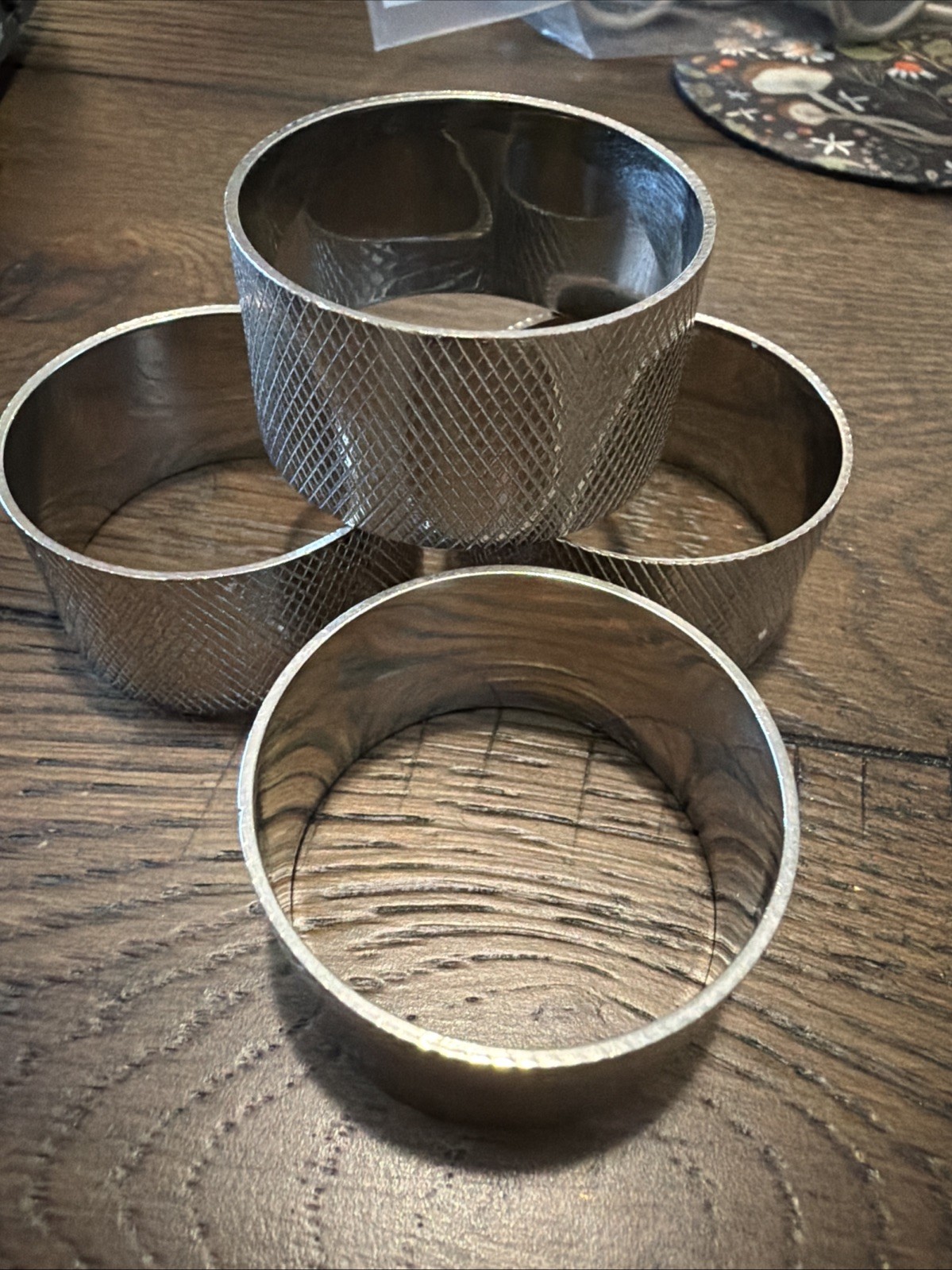 4 Stainless Steel Napkin Rings gallery
