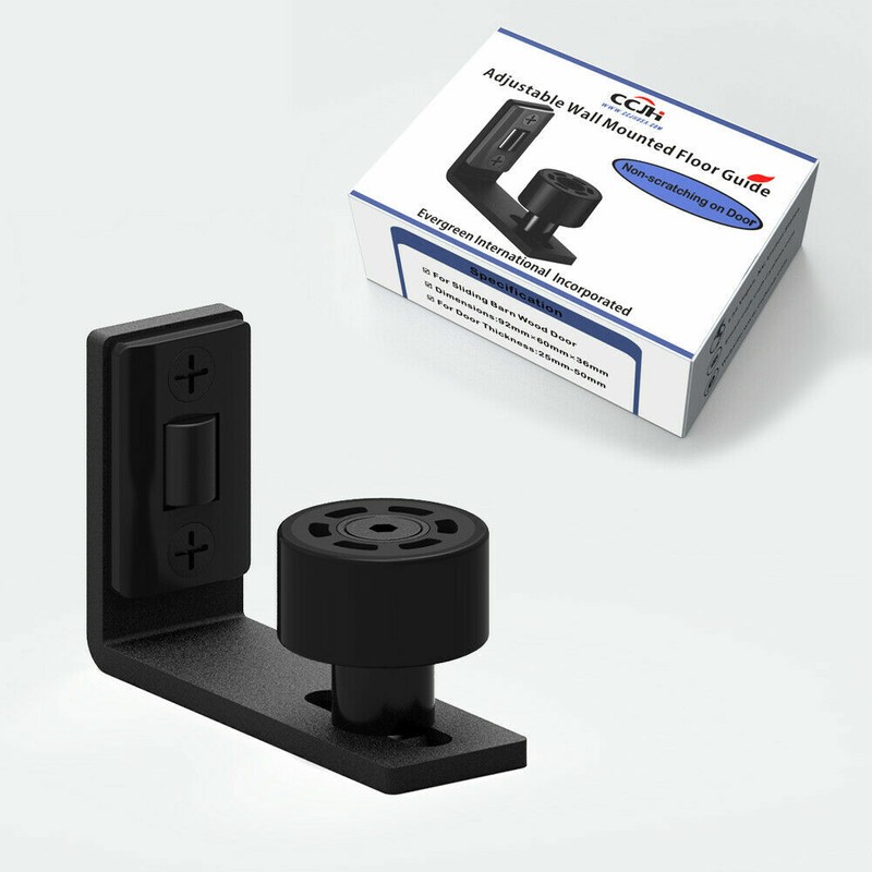Upgrade Adjustable Wall Mount Bottom Floor Guide For Sliding Barn Door Hardware gallery