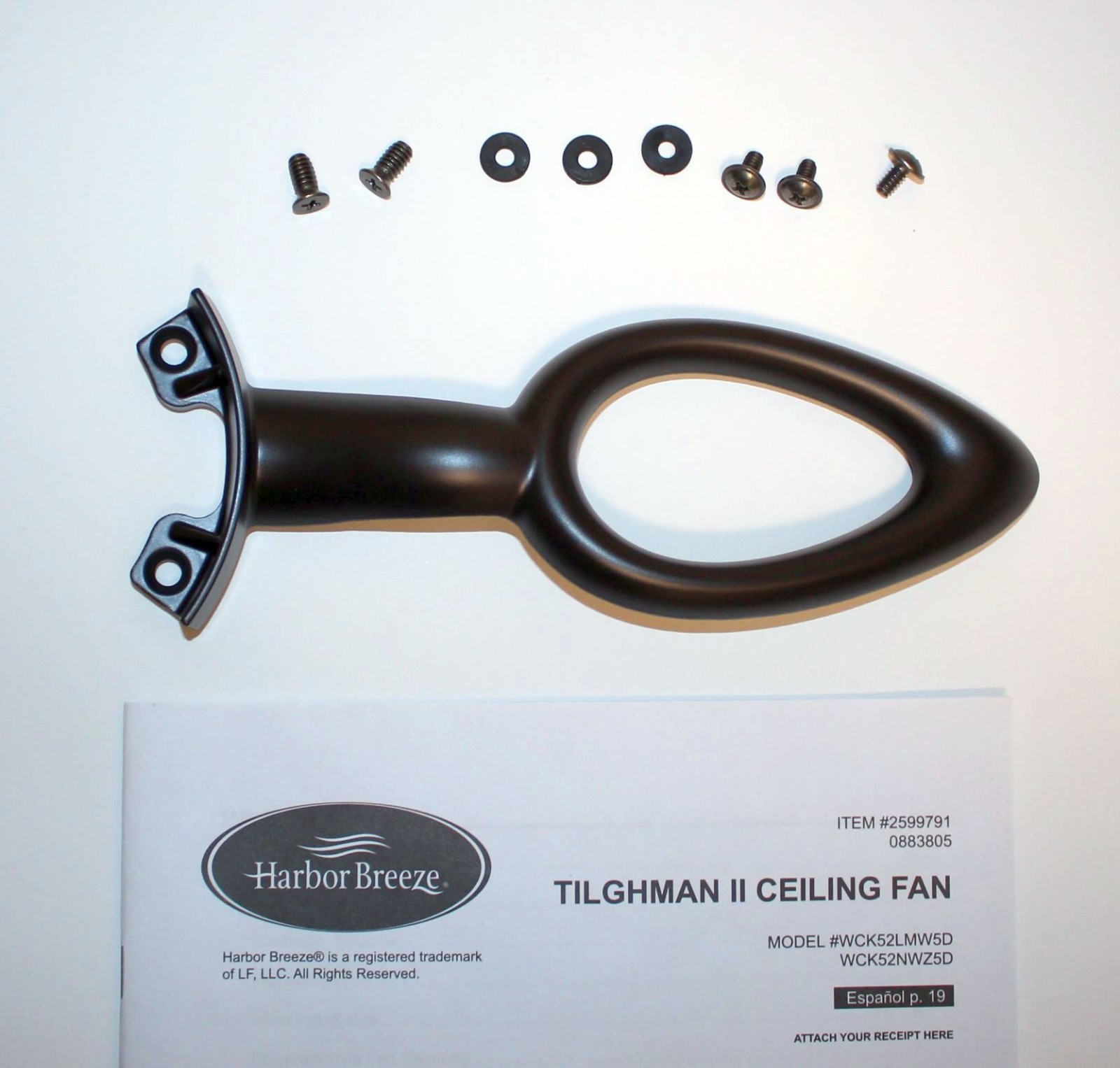 Harbor Breeze TILGHMAN II Ceiling Fan Parts: Blade ARM (Bracket) - BRONZE - New gallery
