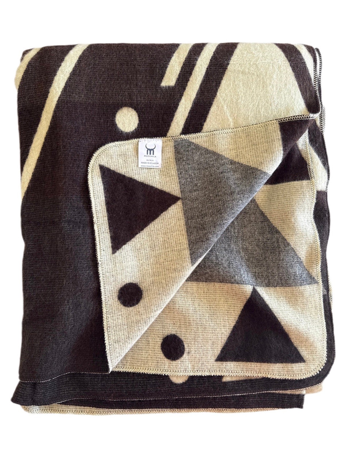 Alpaca Blanket - Cozy Colorful Native Pattern Throw - Made in Ecuador - 202610 gallery