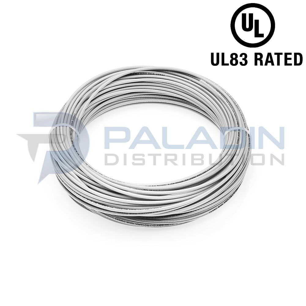 #10 AWG Gauge 600V THHN Stranded Copper Wire UL Listed - White 50FT gallery