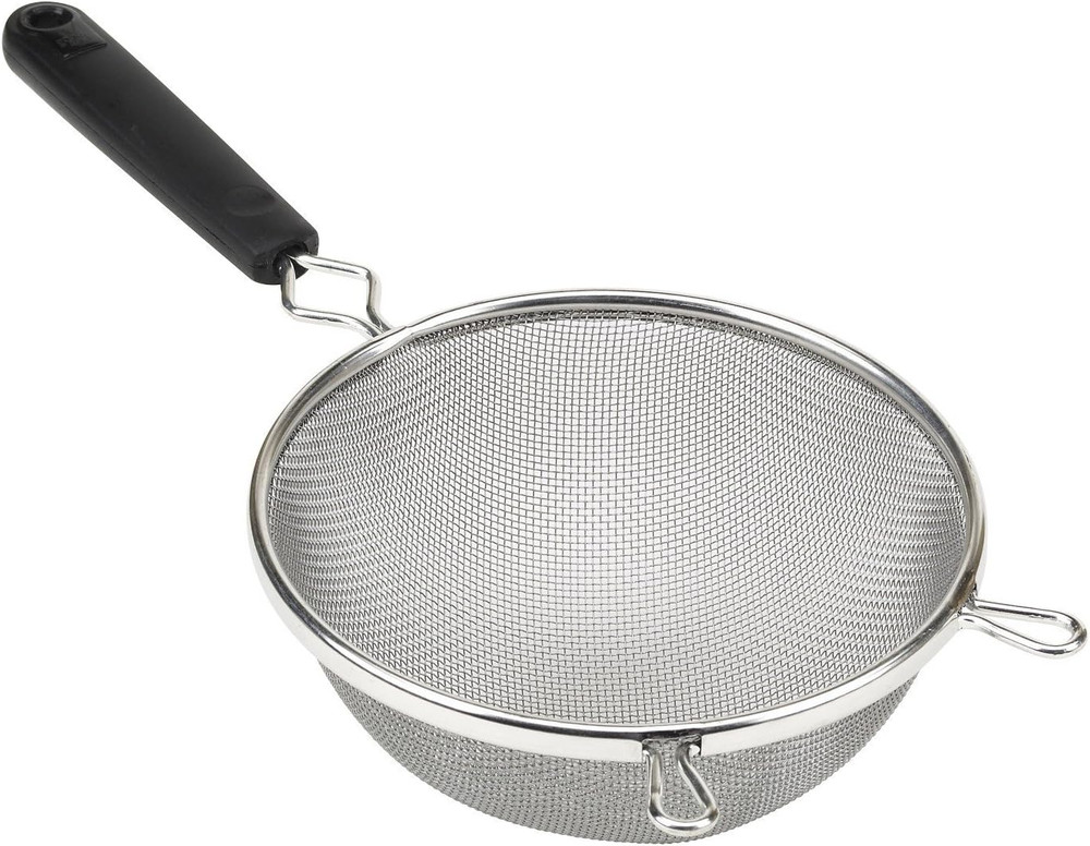 Everyday 6" Mesh Strainer with Stainless Steel Mesh and Frame, Fine Mesh Sifter,