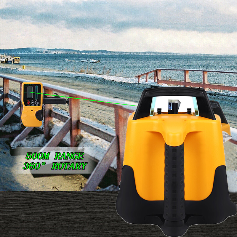 Self Leveling Laser Level Kit Green Beam 360 Rotary Rotating +Tripod+ Caliper US gallery