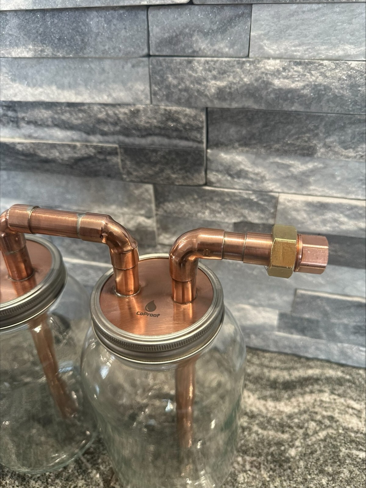 CoProof 1/2 Gallon Mason Jar Thumper Kit Double Distill W/Jars A23 gallery