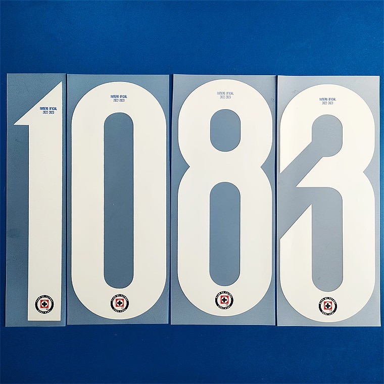 2022-23 Cruz Azul Name Number Personalise Customise Player Size Nameset Print gallery