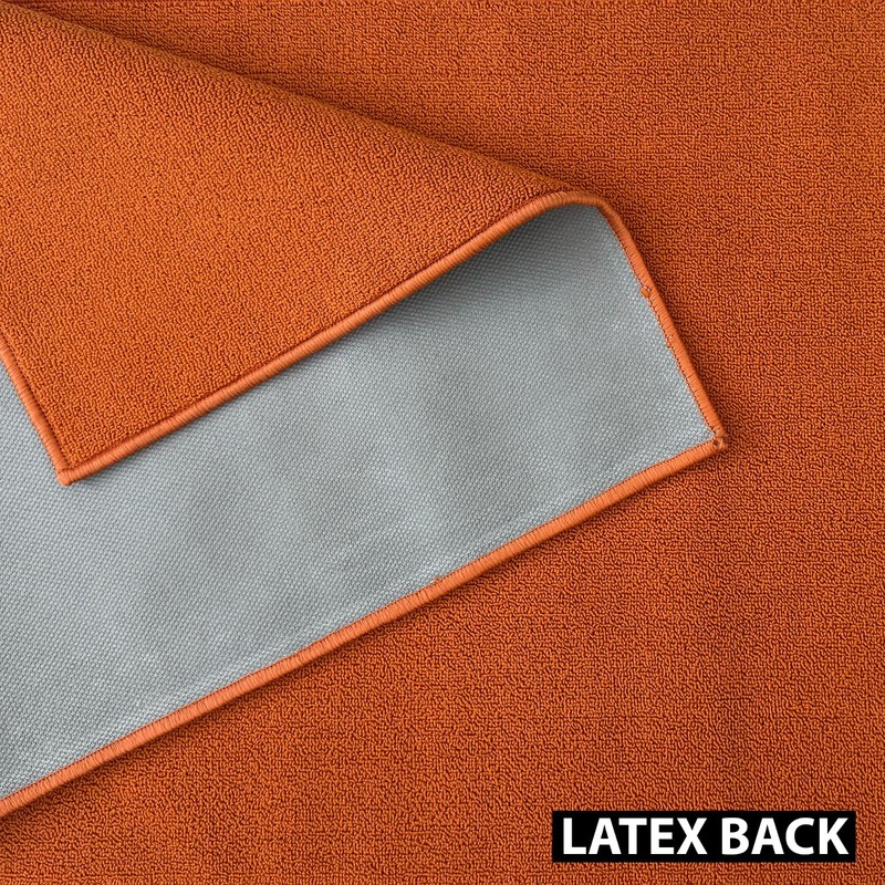 Custom Size Solid ORANGE Indoor Hallway Slip Resistant Backing Stair Runner Rug gallery
