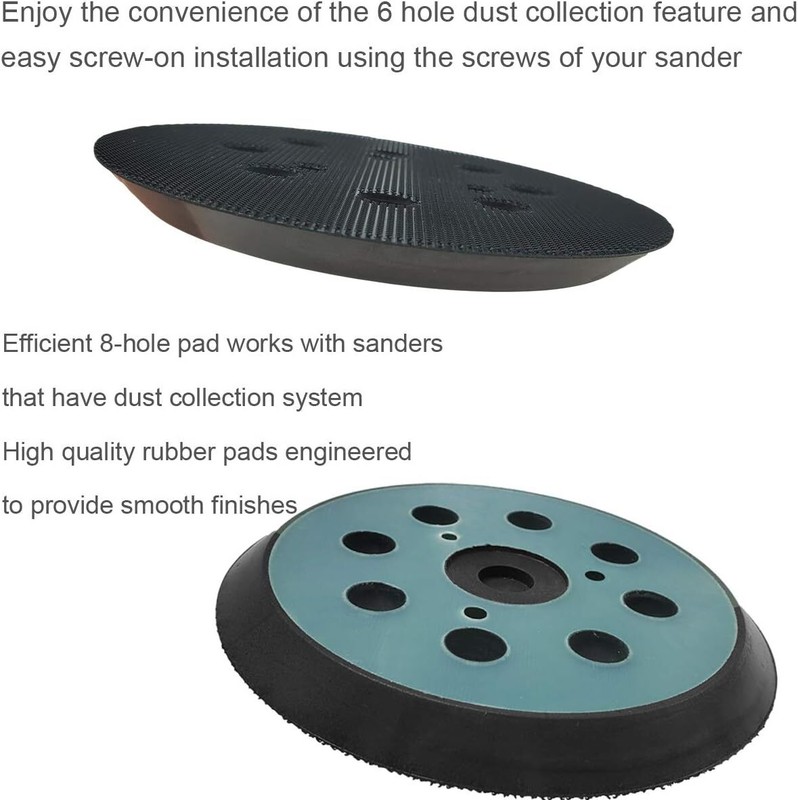 2Pcs 5 inch 8 Hole Loop Orbital Sander Replacement Pad for Dewalt Orbital Sander gallery