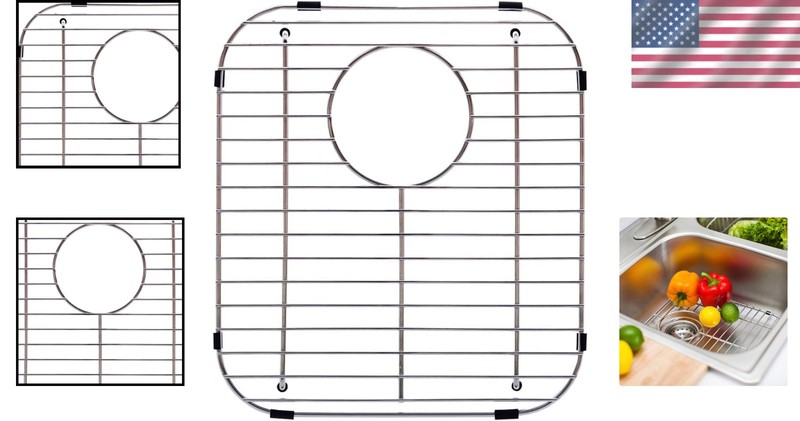 Multi-Purpose Sink Grid - Stainless Steel - 13.125" gallery