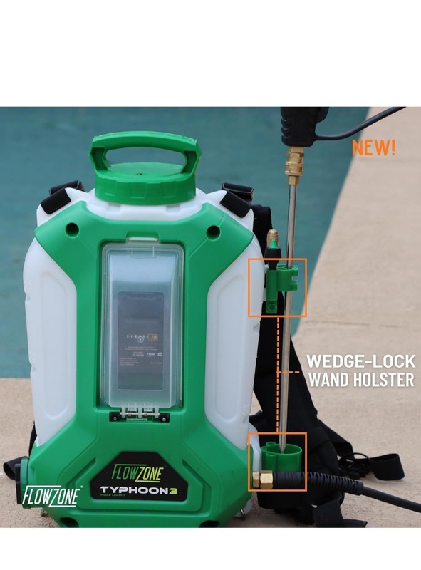 FlowZone Typhoon 3 Variable Pressure, Battery Backpack Sprayer 4-Gallon gallery