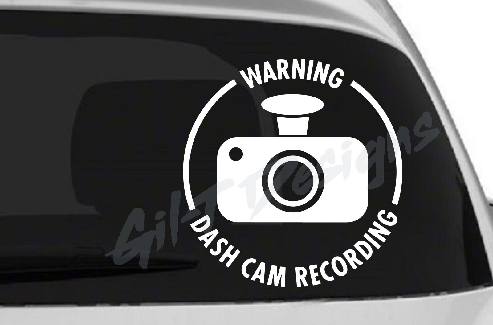 Warning Dash Cam Recording Vinyl Decal Sticker, Car, Truck, Video, Camera, Video gallery