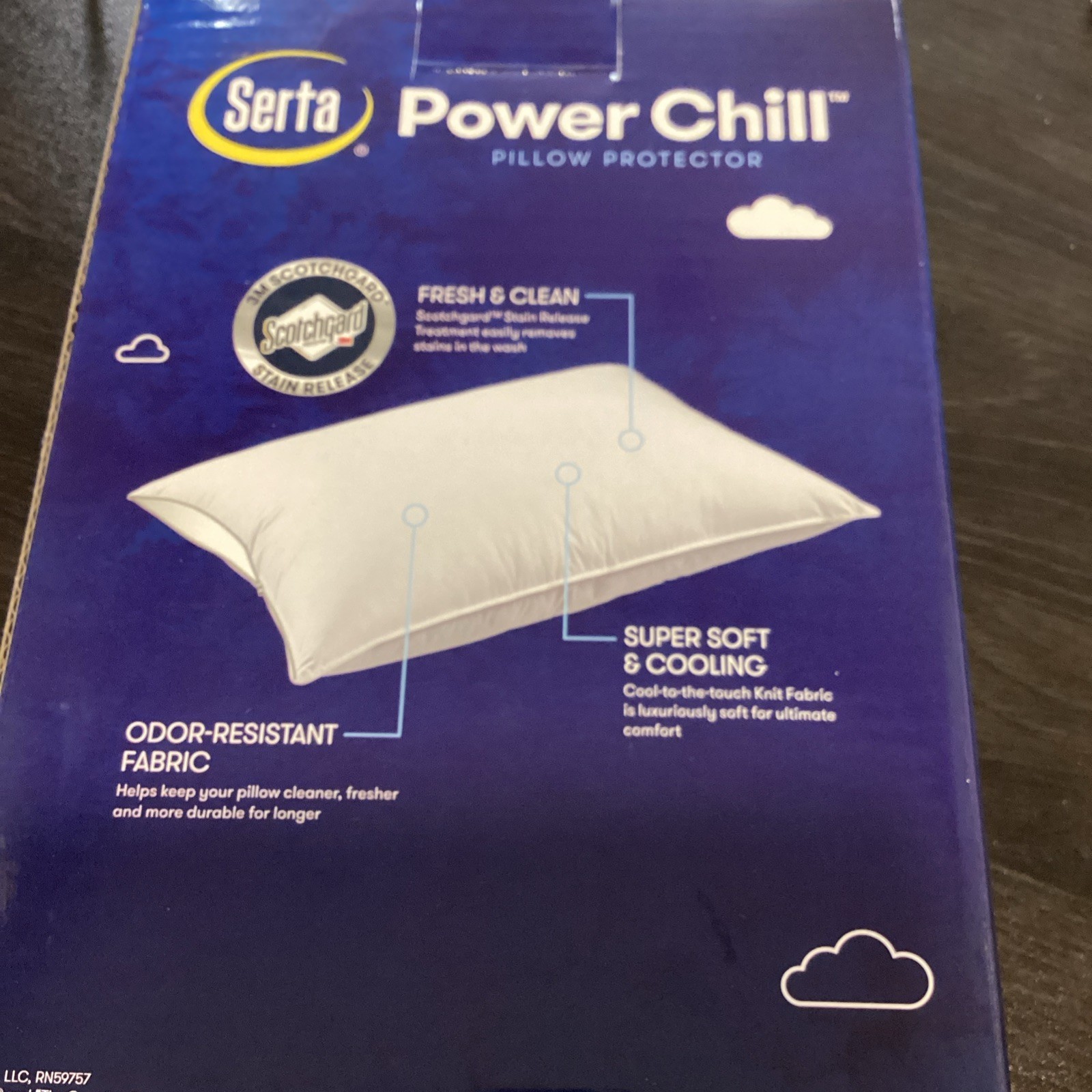 Serta Power Chill Pillow Protector SQ Standard /Queen Pack of 2 New In Box gallery