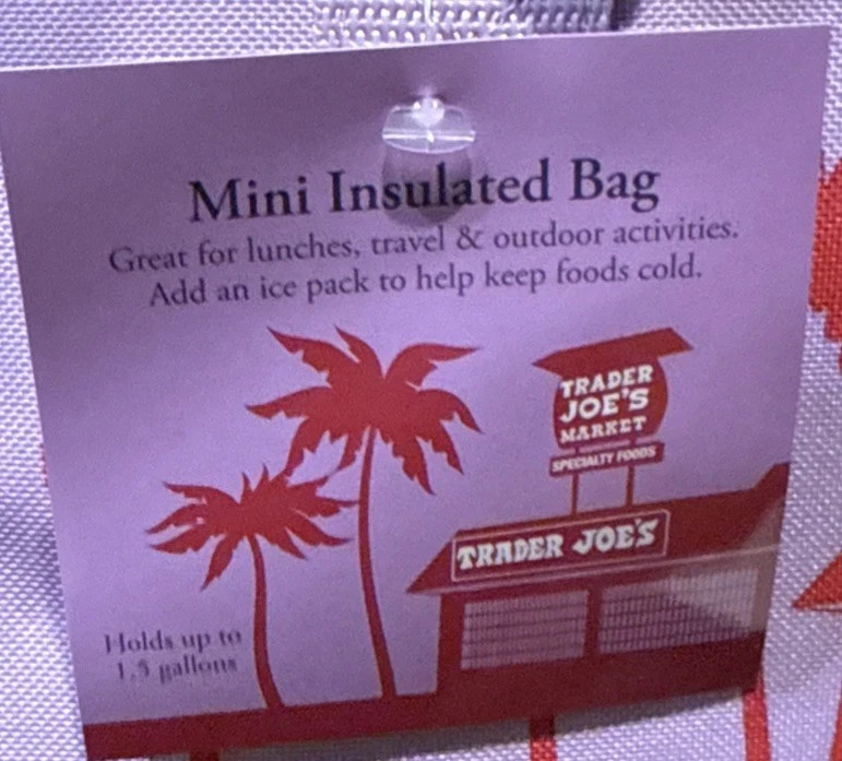 1 Trader Joe's 2026 Mini Insulated Tote Bag-Lavender gallery