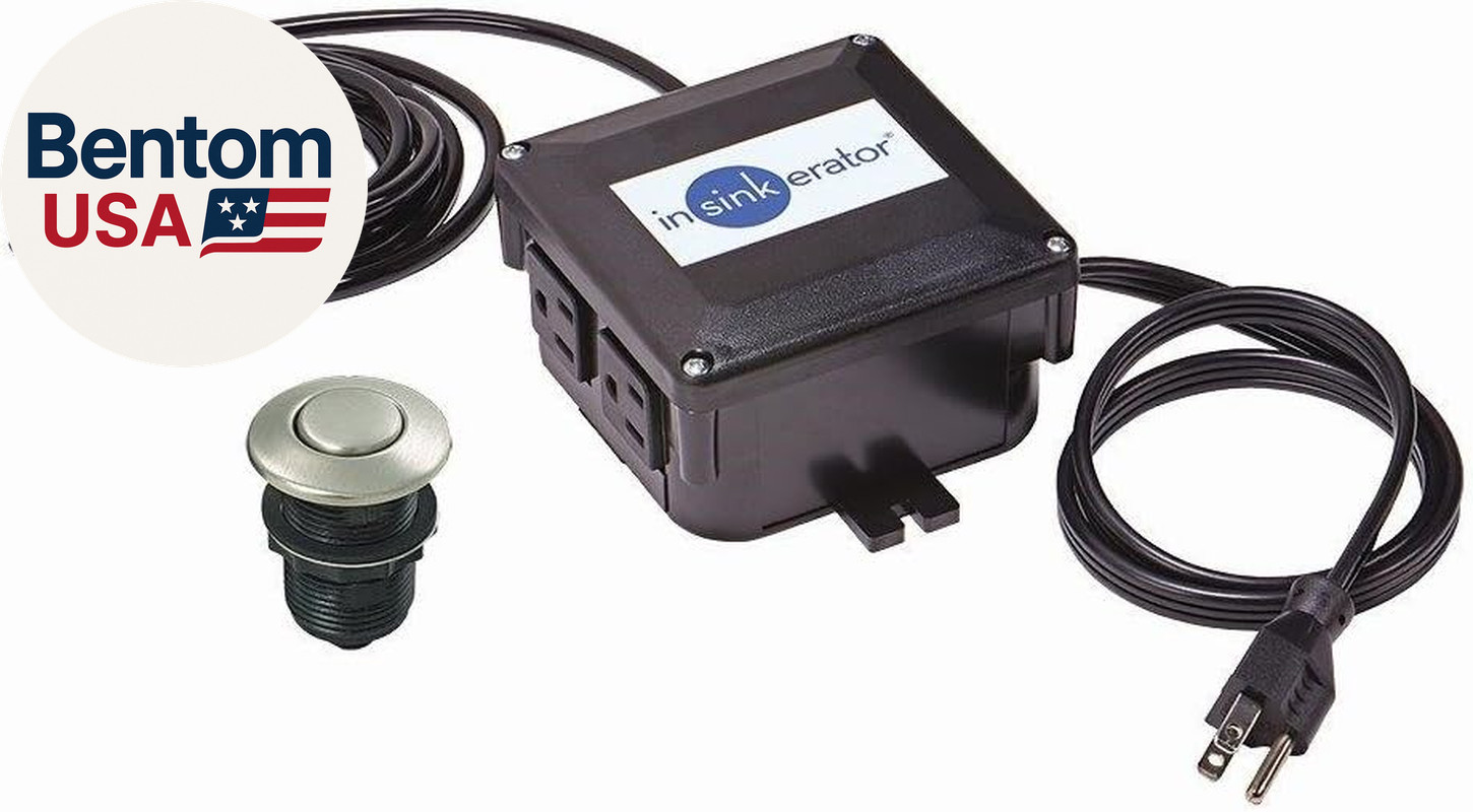 Garbage Disposal Air Switch Kit, Dual Outlet Sink Top Switch Button for All Foo gallery